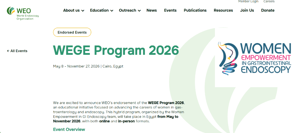 WEGE Program 2026 Officially Endorsed by WEO